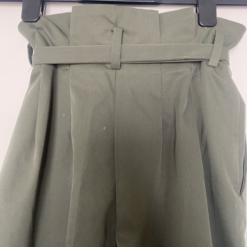 Dark Green High Waist Office Trousers - Size 6 - H&M - Picture 8 of 11